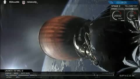 Lancement SpaceX Es'hail-2