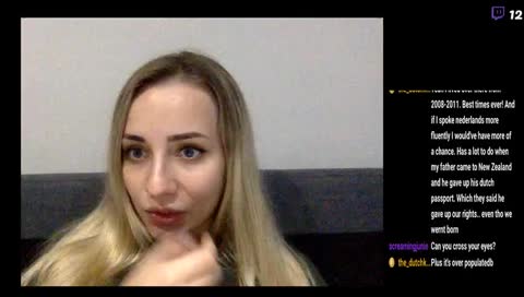 Russian blonde singing and talking❤️