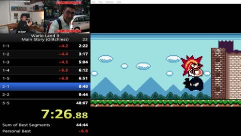 Practicando Wario Land II (Main Story Glitchless) (Chill stream)
