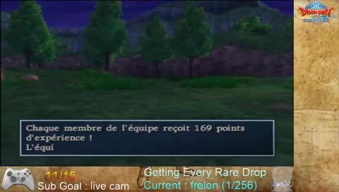 [EN/FR] - Dragon Quest VIII - 1st Playthrough - Emu Ps2 French version - Rare Drops from every monster farm