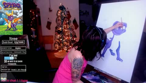 Spyro Painting! :D | FINALLY HAVE A P.O. BOX! | !mail | !tree !rewards 