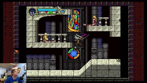 Sword slashing our way to Dracula! Pogs later! (Castlevania: Symphony of the Night)