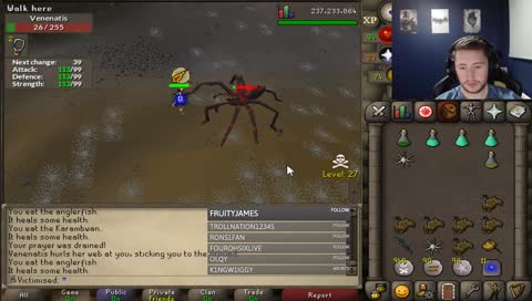 [Ironman] Vene hunting for the D pick.