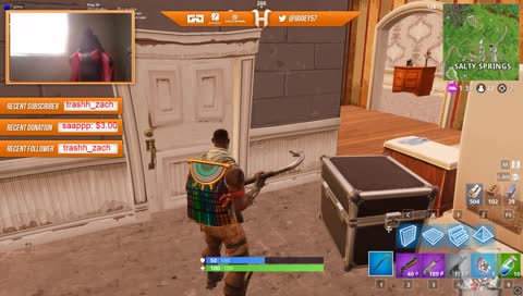 playing fortnite and trying to get my first solo win