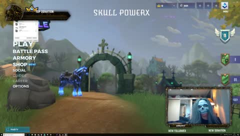 The Brand mew SKULL_POWERX Channel!!!! Realm Royale to start off with!