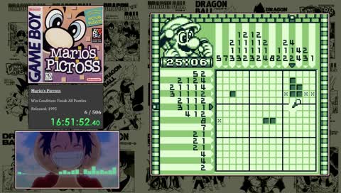 #6 Mario's Picross  -  Nintendo Game Boy (One Game At A Time)