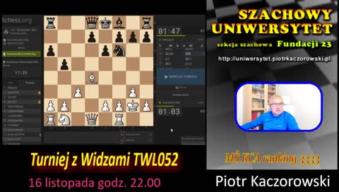 Szachowy Uniwersytet – Radosne szachy.RS022. Lichess.org [PL]