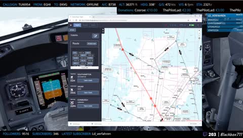 [P3D] PMDG 737-800 from EGHI to EKVG