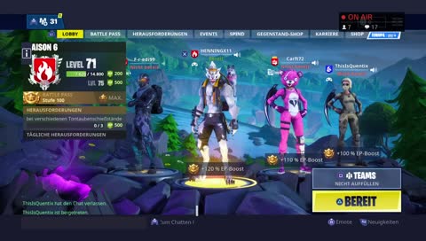 Fortnite zocken!!! 24H Stream !!!!!!!