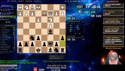 [RU] Каруана - Карлсен. Матч на первенство мира. 6 партия, Лондон - lichess.org