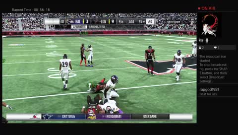 Madden AFC Championship Omar vs Aaron 