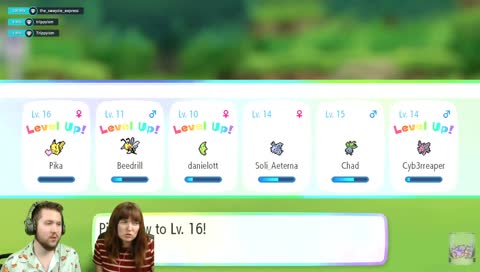 Catching them all with the lady!