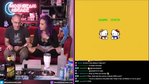 We drink, chat and play retro games.