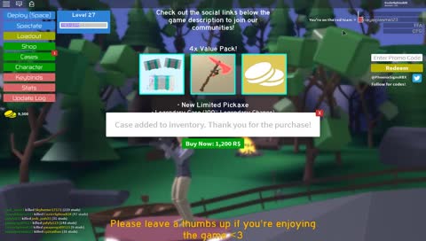 playing some roblox with followers
