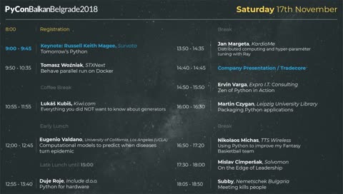 PyCon Balkan Belgrade 2018 - Day 2 - LIVE STREAM