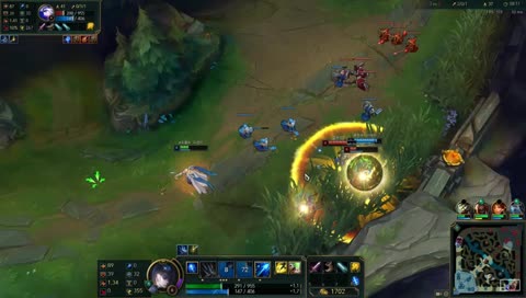 [롤] 21렙 일반에서 캐리하다!
