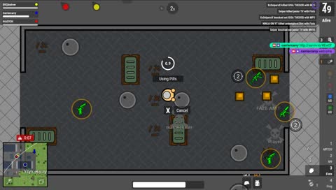 Playing surviv.io with you :3