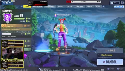 Fortnite playing with subs  [B42][TK][TDG][BFT][BB] @Thezombiepirate