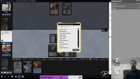 Legacy with Esper Wizard Tribal Control.  Testing some new stream features today, come check them out!