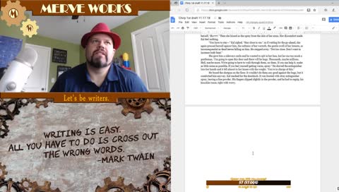 Writing my sixth novel. Almost to the end and the monsters are winning.