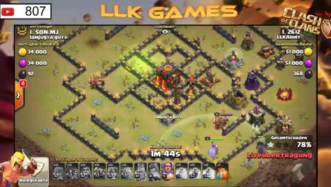 🔴CLANKRIEGSLIGA+BASE REVIEWS! [GER] | CLASH OF CLANS | LIVE | LLK Games