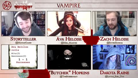 Vampire the Masquerade 5th Edition - Sounds of Silence Roll4It #12 |November 17, Saturday 6pm GMT | Use !stream for countdown