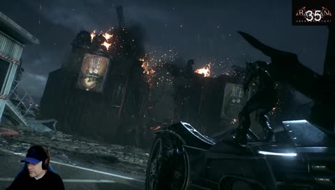 Batman Arkham Knight-1st Playthrough (Driving the Batmobile under the influence of DUM.)(02)[253]