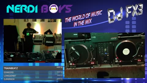 DJ FX3 zu Gast bei den NERDIBOYS  #music #livedj #vinyl #fun