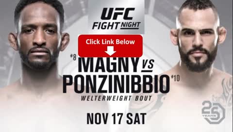 UFC Fight Night 140: Magny vs Ponzinibbio Fight Live