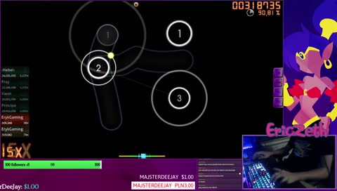 Osu! but i'm trying to improve my stamina ;w;