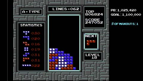 NES Tetris Practice