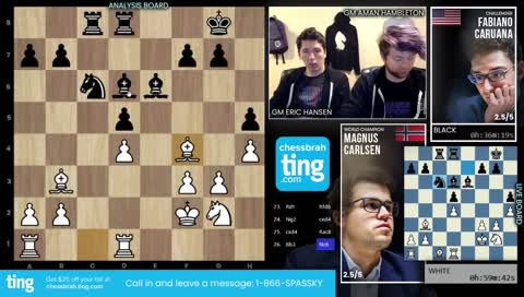 RERUN: Carlsen vs Caruana Game 6 | 2018 World Chess Championship