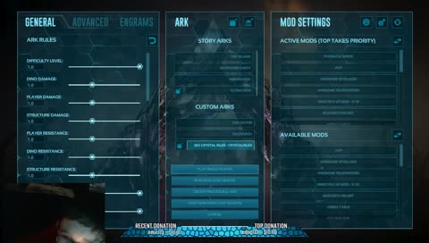 Modded Ark then maybe Fortnite. little bro stream