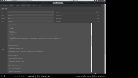 Working on Endyr (co-op action-RPG and survival)