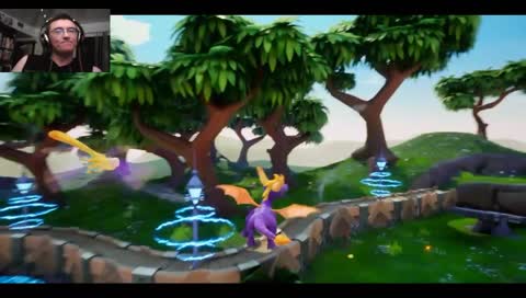 Purple Dragon Roasts Horned Imp Baby