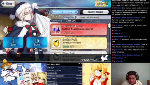 [Stream]A darle a la ruleta y farm de Navidad Re-Run 2017 Fate Grand Order NA