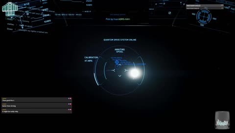 Evening flight over loreville city and Hurston planet.