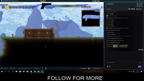Terraria live stream with R0XX3R(delay)
