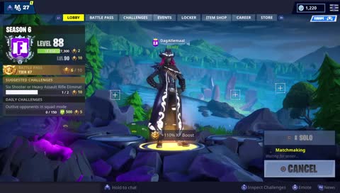 ROAD TO 50 VOLGERS *SOLO'S EN SPELEN MET KIJKERS*
Fortnite Streamer 10.00 K/D 1000+ wins 18.000+ kills