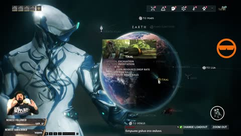 Warframe Farming + Q&A [GR/EN] #GameSenpai