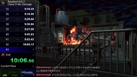 RE2 Claire A No Damage Speedrun