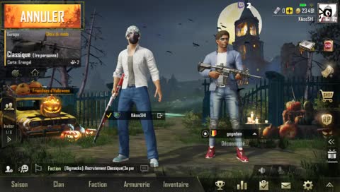 PUBG(MOBILE) AVEC EL FAUXCON MASQUER