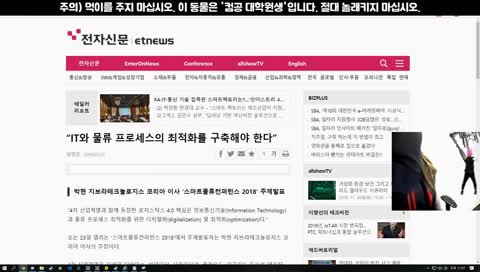 대학원생 숙제하는거 구경하는 동물원방송