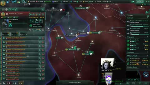 (Grand Admiral x 5 crisis) Xenophile/Pacifist empire -2nd community game with survivors from first game.
