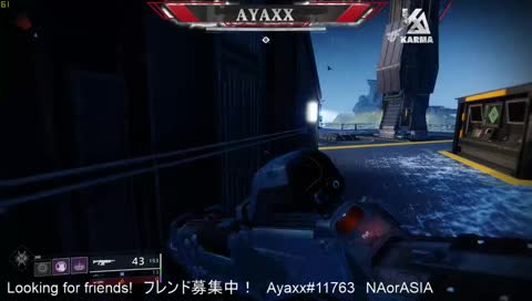 【Destiny2】asiaでやってます！<Pro Gaming Team KARMA >