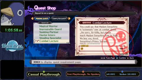 Disgaea 5 (PC) - First Playthrough (Oh dear Dood help me) - Still sick (RIP) [nosrl]