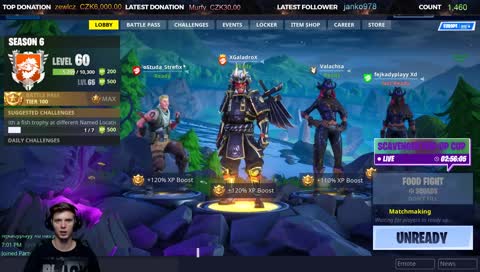 [CZ/SK] Fortnite - Nový Shogun skin, expení dire wolfa a SQUADY s Diváky !!!