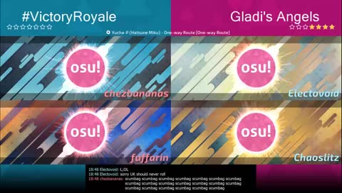 osu!F2 Winner's Finals! - #VictoryRoyale vs Gladi's Angels | BO13