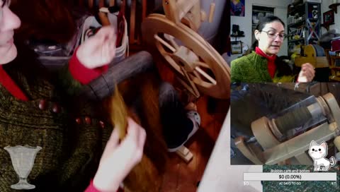 Carding is done, we'll be spinning for quite a while now.