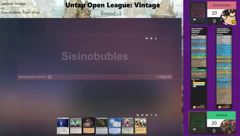 Vintage Round 1: Jankhub (Dredge) vs Sisinobubbles (Esper Xerox)